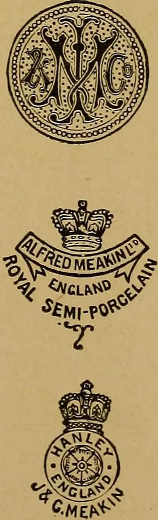 An illustration from Handbook of marks on pottery & porcelain, 1909, leaf 135