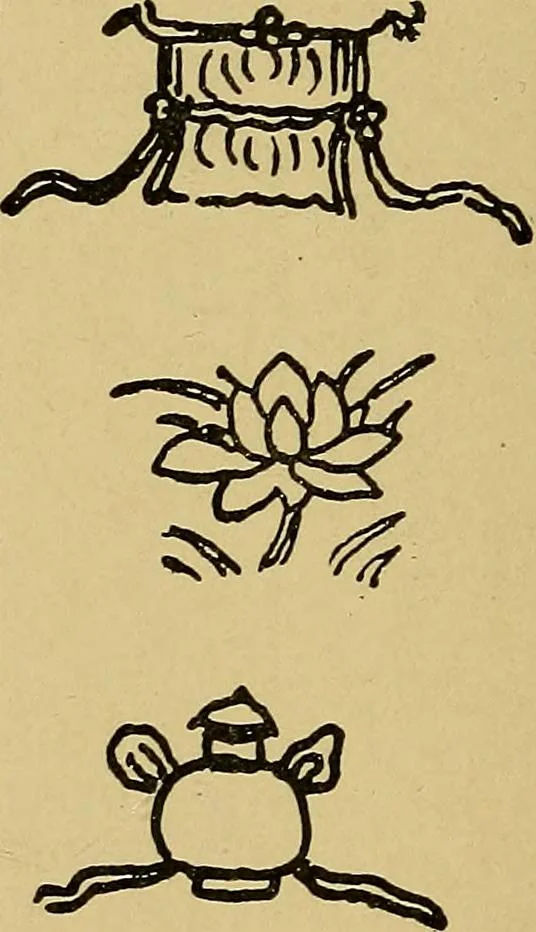 An illustration from Handbook of marks on pottery & porcelain, 1909, leaf 154