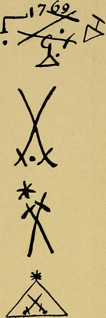 An illustration from Handbook of marks on pottery & porcelain, 1909, leaf 50