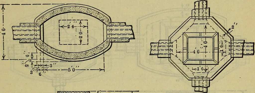 An illustration from Handbook of mechanical and electrical cost data, giving shipping weights, capacities, outputs, and net prices of machines and apparatus, and detailed costs of installation, maintenance, depreciation and operation, together with many principles and data relating to engineering economics, 1918, leaf 1018