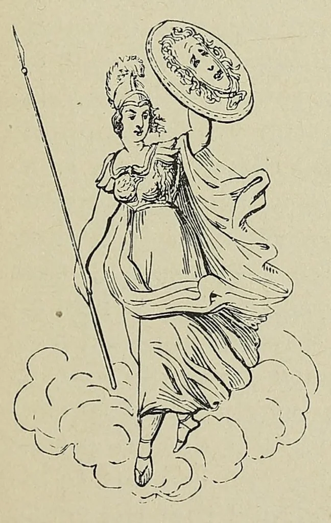 An illustration from A hand-book of mythology : the myths and legends of ancient Greece and Rome, 1884, leaf 217