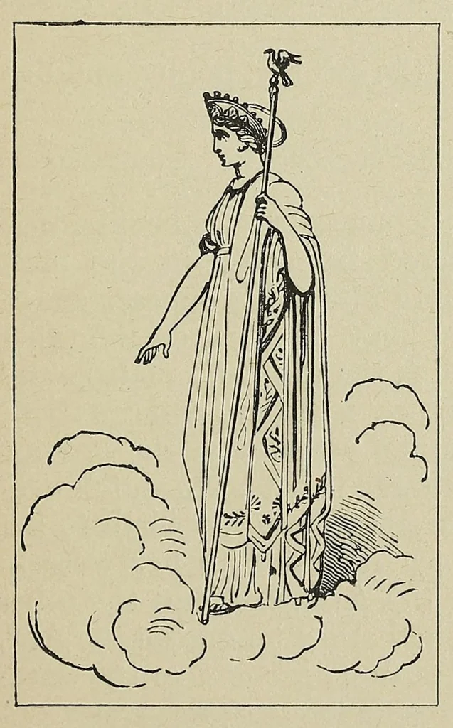 An illustration from A hand-book of mythology : the myths and legends of ancient Greece and Rome, 1884, leaf 49