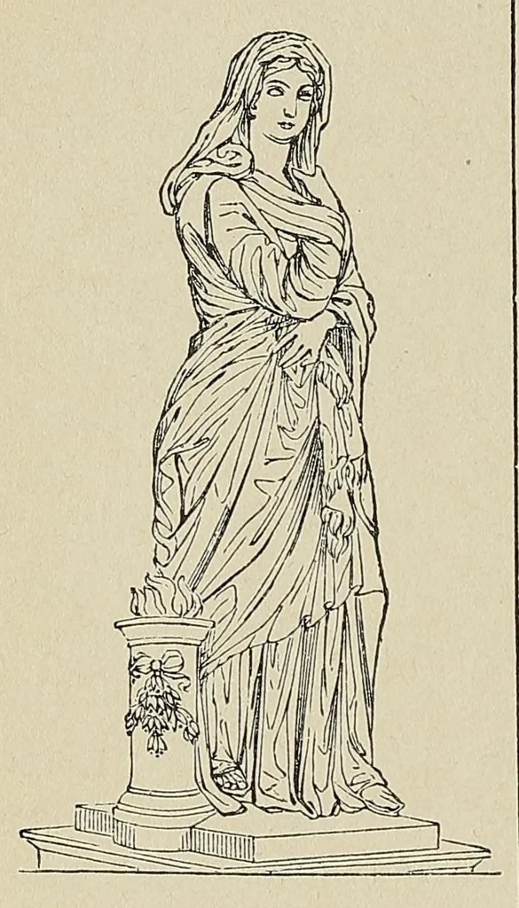 An illustration from A hand-book of mythology : the myths and legends of ancient Greece and Rome, 1884, leaf 58