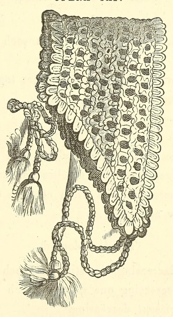 An illustration from The handbook of needlework, 1842, leaf 215