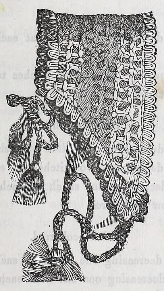 An illustration from The hand-book of needlework, 1854, leaf 215