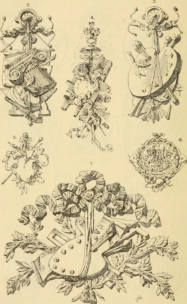 An illustration from Handbook of ornament; a grammar of art, industrial and architectural designing in all its branches, for practical as well as theoretical use, 1900, leaf 130