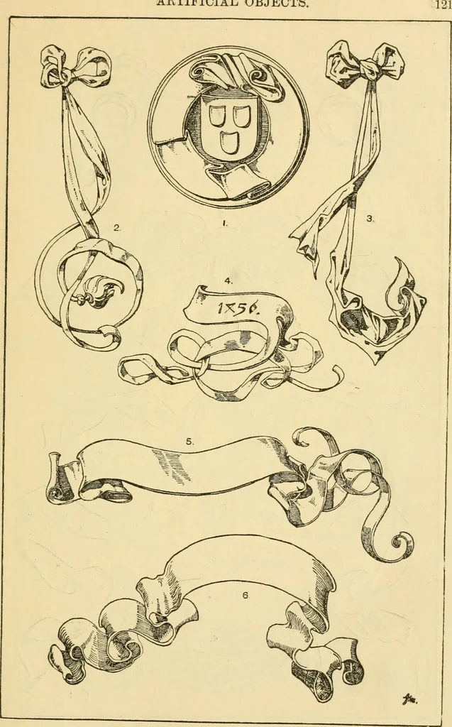 An illustration from Handbook of ornament; a grammar of art, industrial and architectural designing in all its branches, for practical as well as theoretical use, 1900, leaf 135