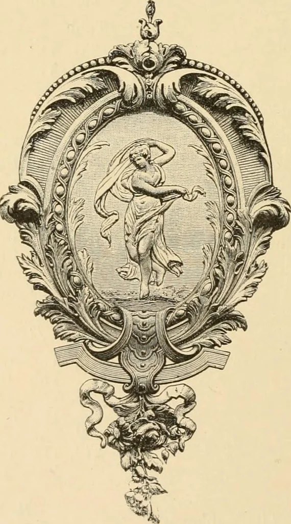 An illustration from Handbook of ornament; a grammar of art, industrial and architectural designing in all its branches, for practical as well as theoretical use, 1900, leaf 14