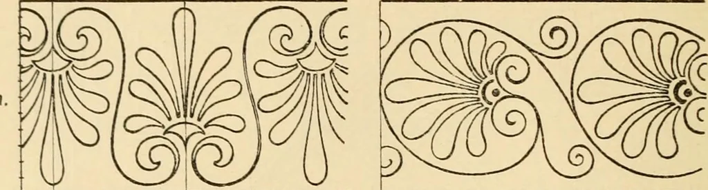 An illustration from Handbook of ornament; a grammar of art, industrial and architectural designing in all its branches, for practical as well as theoretical use, 1900, leaf 158