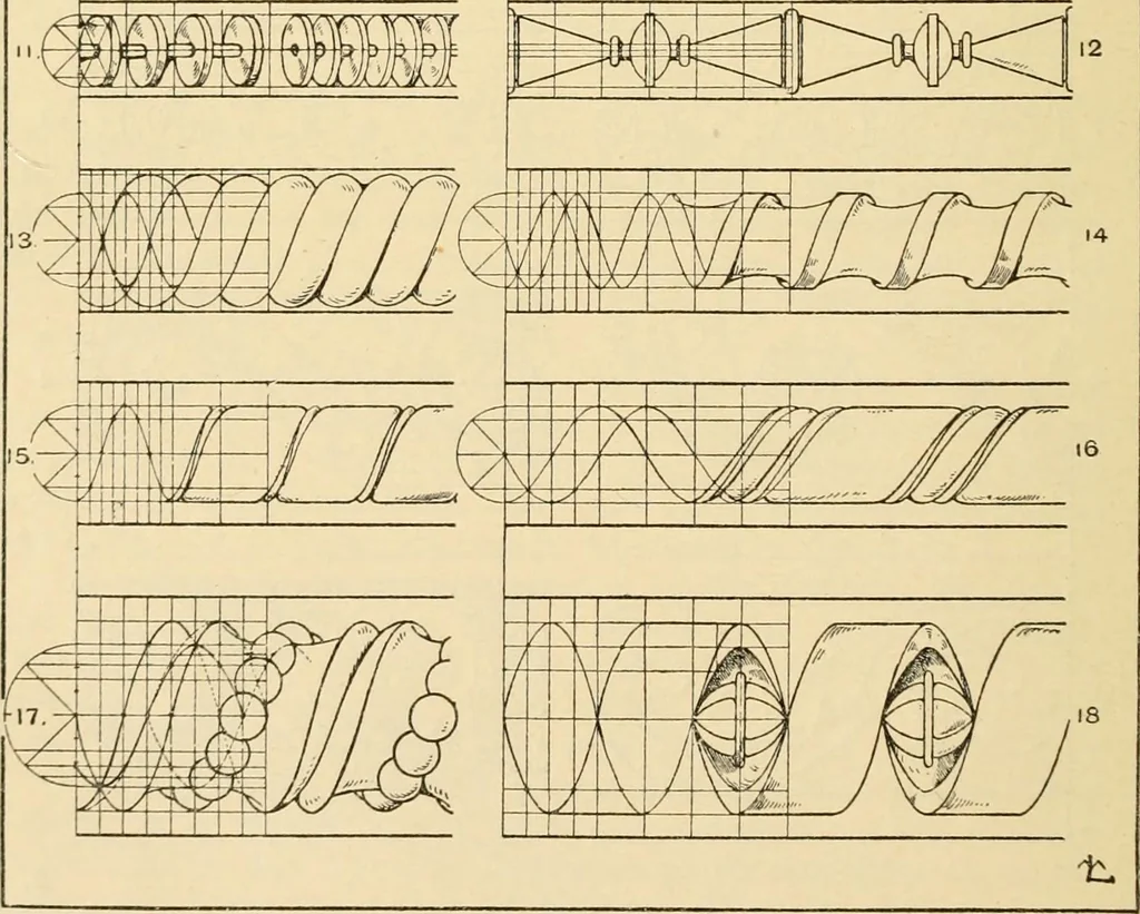 An illustration from Handbook of ornament; a grammar of art, industrial and architectural designing in all its branches, for practical as well as theoretical use, 1900, leaf 168
