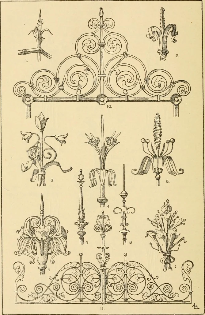 An illustration from Handbook of ornament; a grammar of art, industrial and architectural designing in all its branches, for practical as well as theoretical use, 1900, leaf 192