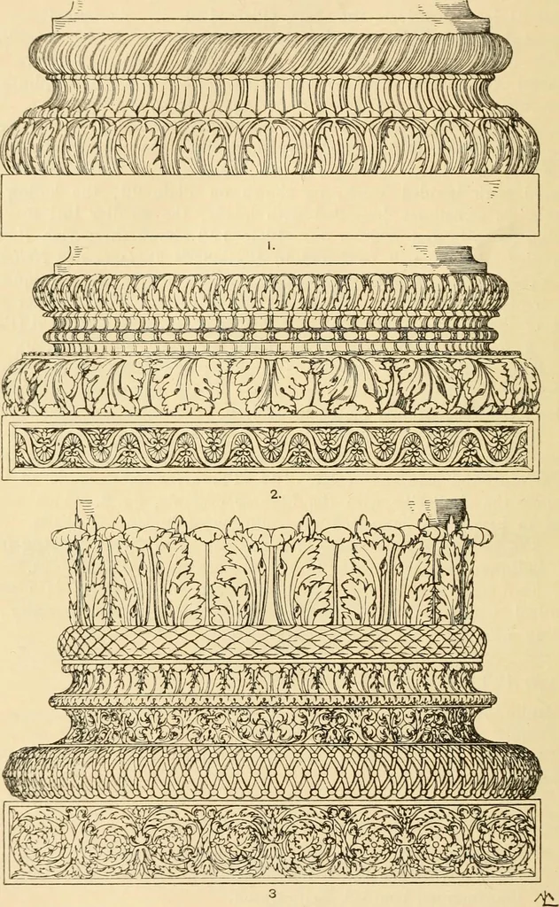 An illustration from Handbook of ornament; a grammar of art, industrial and architectural designing in all its branches, for practical as well as theoretical use, 1900, leaf 214