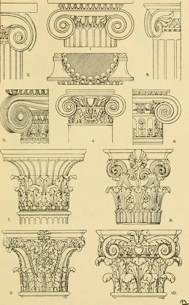 An illustration from Handbook of ornament; a grammar of art, industrial and architectural designing in all its branches, for practical as well as theoretical use, 1900, leaf 223