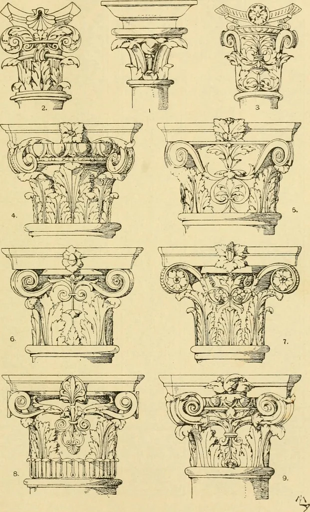 An illustration from Handbook of ornament; a grammar of art, industrial and architectural designing in all its branches, for practical as well as theoretical use, 1900, leaf 225