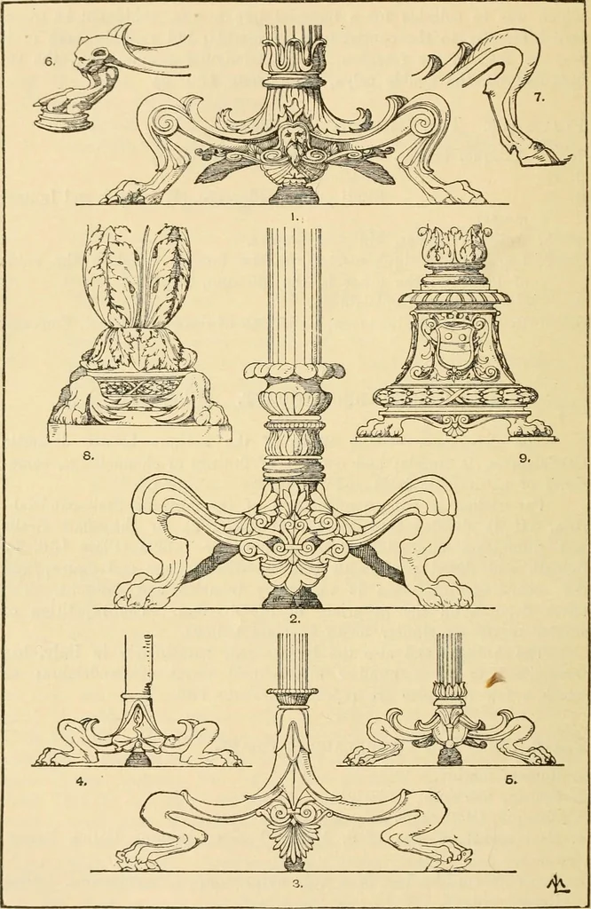 An illustration from Handbook of ornament; a grammar of art, industrial and architectural designing in all its branches, for practical as well as theoretical use, 1900, leaf 234