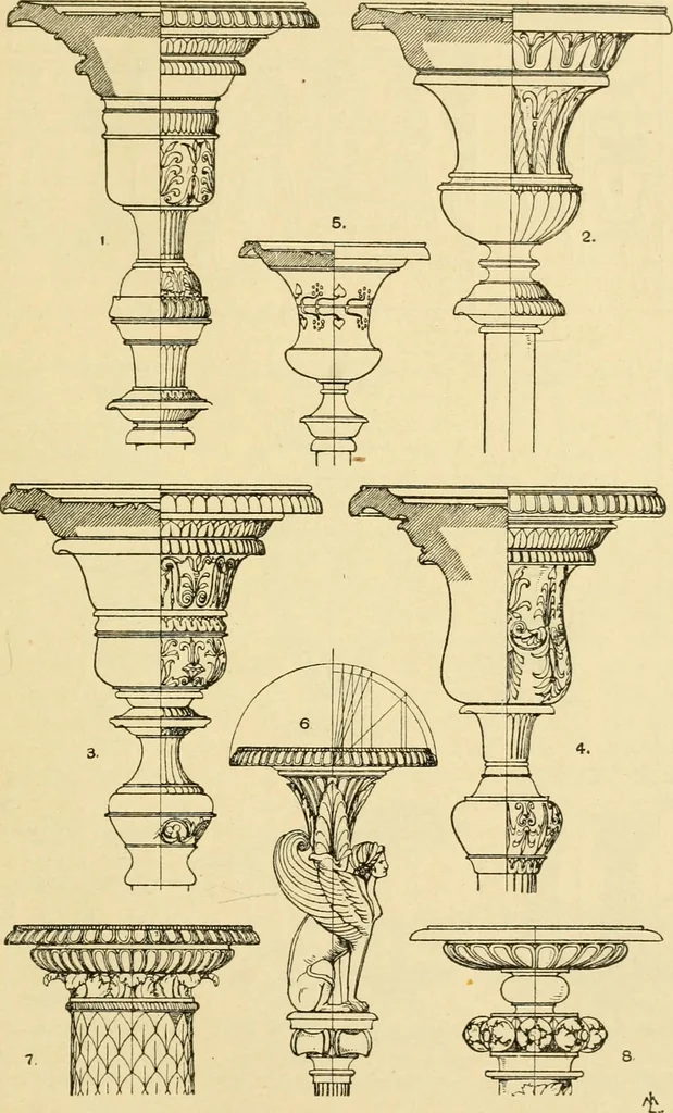 An illustration from Handbook of ornament; a grammar of art, industrial and architectural designing in all its branches, for practical as well as theoretical use, 1900, leaf 237