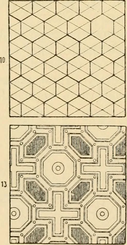 An illustration from Handbook of ornament; a grammar of art, industrial and architectural designing in all its branches, for practical as well as theoretical use, 1900, leaf 24