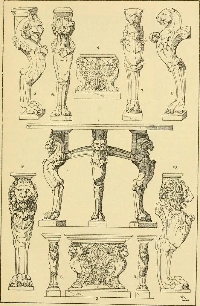 An illustration from Handbook of ornament; a grammar of art, industrial and architectural designing in all its branches, for practical as well as theoretical use, 1900, leaf 247