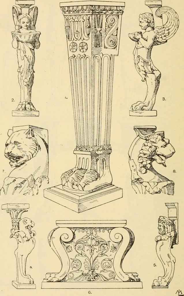 An illustration from Handbook of ornament; a grammar of art, industrial and architectural designing in all its branches, for practical as well as theoretical use, 1900, leaf 248