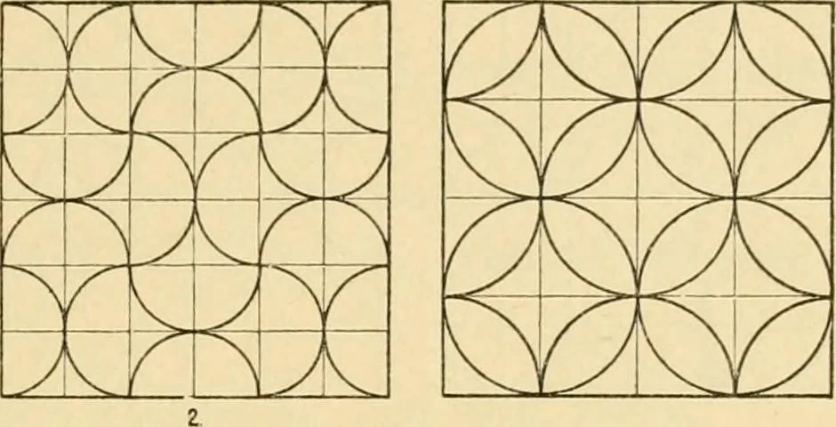 An illustration from Handbook of ornament; a grammar of art, industrial and architectural designing in all its branches, for practical as well as theoretical use, 1900, leaf 25