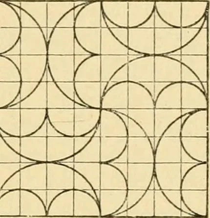 An illustration from Handbook of ornament; a grammar of art, industrial and architectural designing in all its branches, for practical as well as theoretical use, 1900, leaf 25