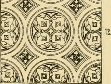 An illustration from Handbook of ornament; a grammar of art, industrial and architectural designing in all its branches, for practical as well as theoretical use, 1900, leaf 25