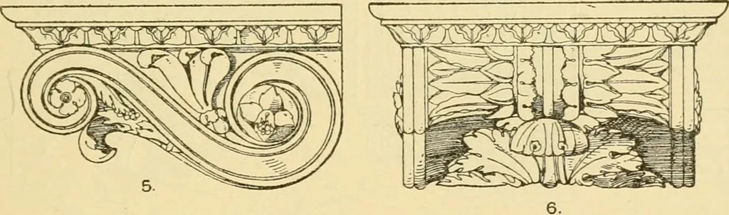 An illustration from Handbook of ornament; a grammar of art, industrial and architectural designing in all its branches, for practical as well as theoretical use, 1900, leaf 251