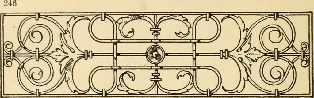 An illustration from Handbook of ornament; a grammar of art, industrial and architectural designing in all its branches, for practical as well as theoretical use, 1900, leaf 260