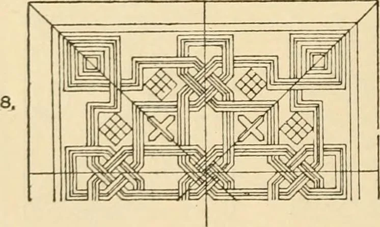 An illustration from Handbook of ornament; a grammar of art, industrial and architectural designing in all its branches, for practical as well as theoretical use, 1900, leaf 266