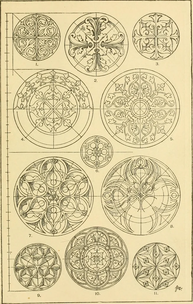 An illustration from Handbook of ornament; a grammar of art, industrial and architectural designing in all its branches, for practical as well as theoretical use, 1900, leaf 273