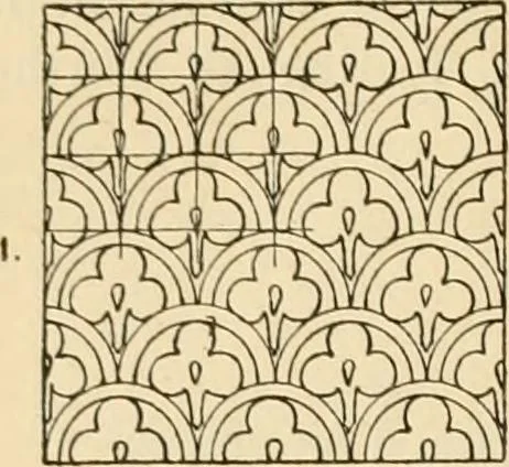 An illustration from Handbook of ornament; a grammar of art, industrial and architectural designing in all its branches, for practical as well as theoretical use, 1900, leaf 296