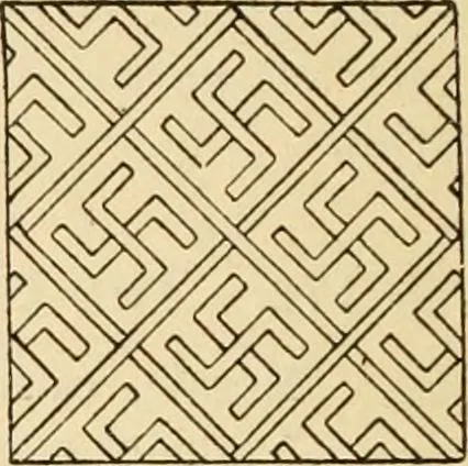 An illustration from Handbook of ornament; a grammar of art, industrial and architectural designing in all its branches, for practical as well as theoretical use, 1900, leaf 296