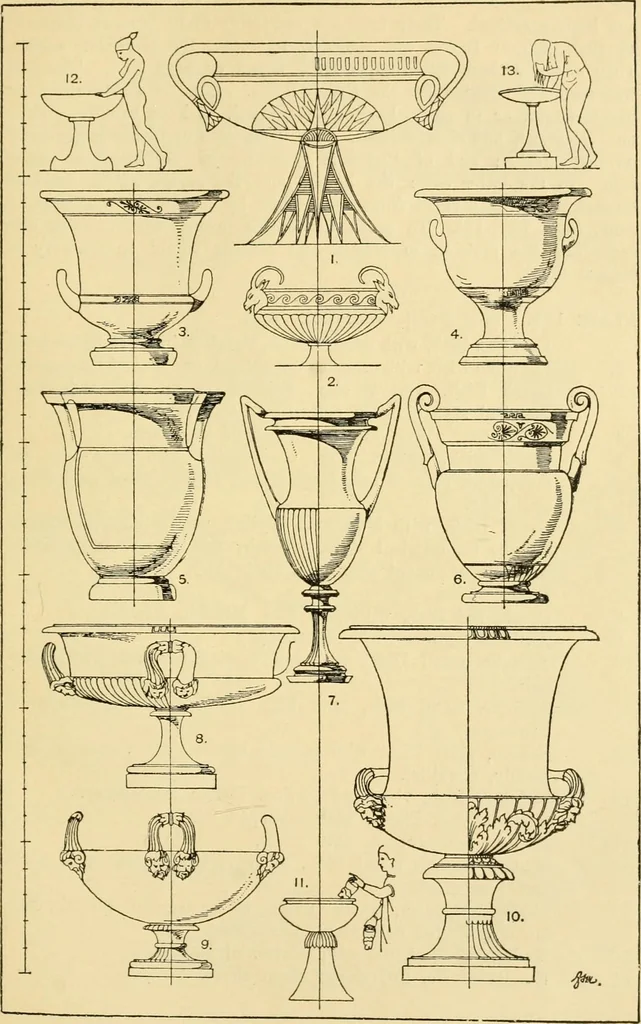 An illustration from Handbook of ornament; a grammar of art, industrial and architectural designing in all its branches, for practical as well as theoretical use, 1900, leaf 323