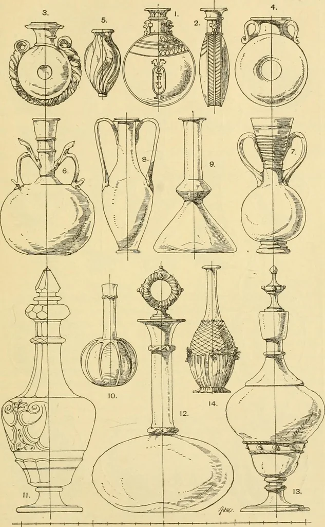 An illustration from Handbook of ornament; a grammar of art, industrial and architectural designing in all its branches, for practical as well as theoretical use, 1900, leaf 351