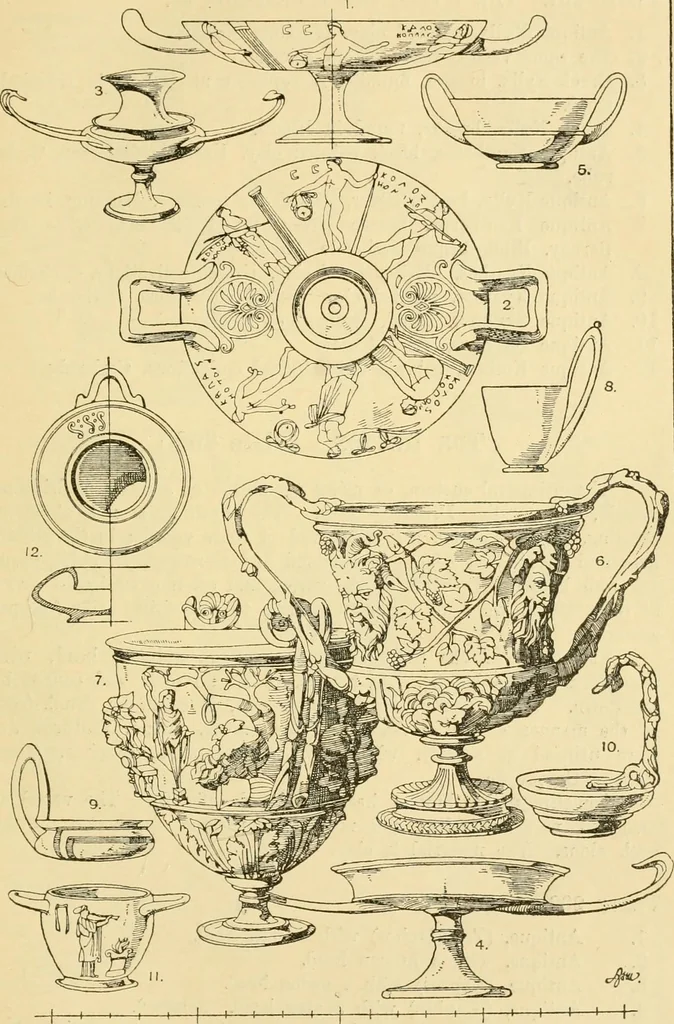 An illustration from Handbook of ornament; a grammar of art, industrial and architectural designing in all its branches, for practical as well as theoretical use, 1900, leaf 355
