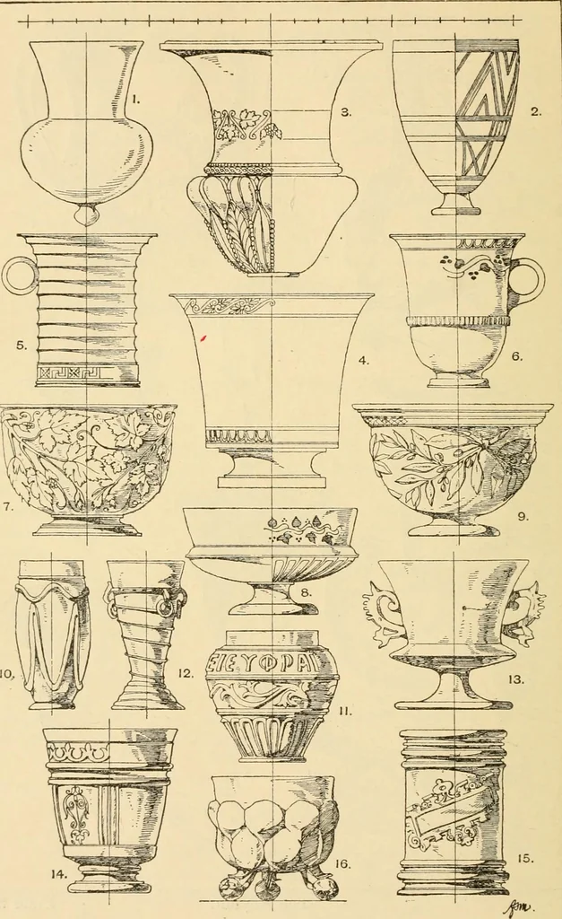 An illustration from Handbook of ornament; a grammar of art, industrial and architectural designing in all its branches, for practical as well as theoretical use, 1900, leaf 358