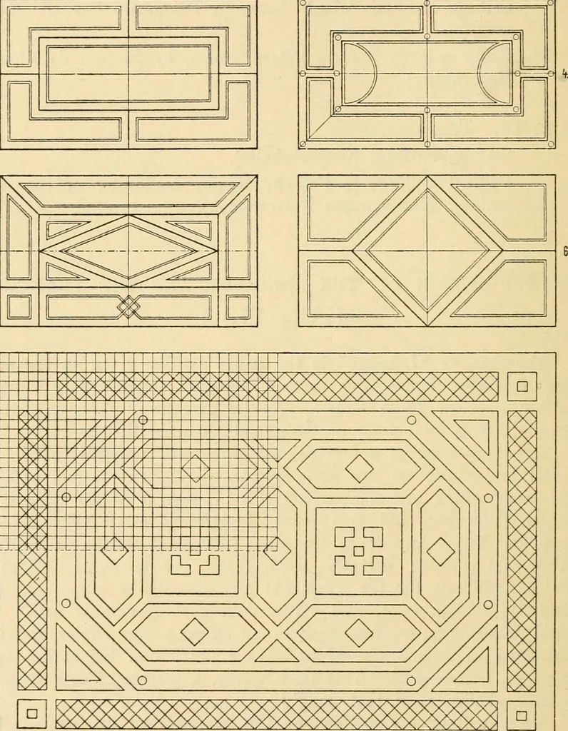 An illustration from Handbook of ornament; a grammar of art, industrial and architectural designing in all its branches, for practical as well as theoretical use, 1900, leaf 36
