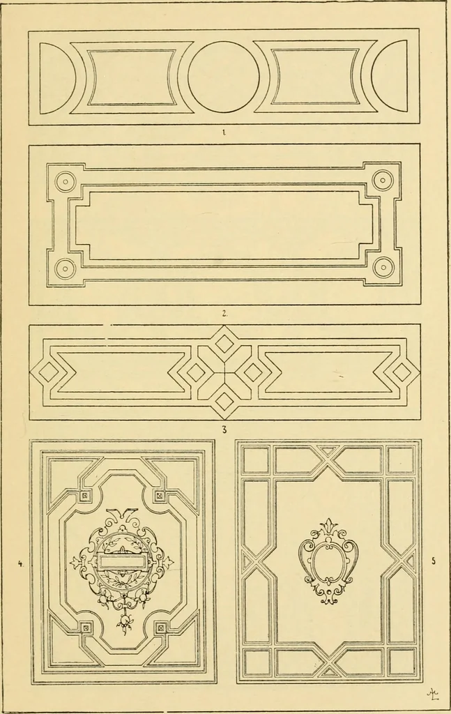 An illustration from Handbook of ornament; a grammar of art, industrial and architectural designing in all its branches, for practical as well as theoretical use, 1900, leaf 37