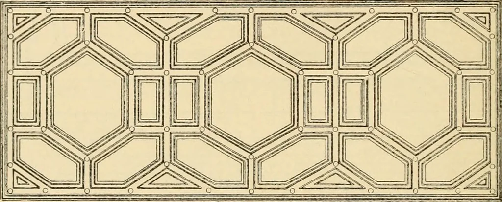 An illustration from Handbook of ornament; a grammar of art, industrial and architectural designing in all its branches, for practical as well as theoretical use, 1900, leaf 38