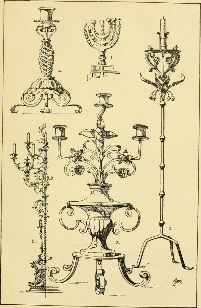 An illustration from Handbook of ornament; a grammar of art, industrial and architectural designing in all its branches, for practical as well as theoretical use, 1900, leaf 383