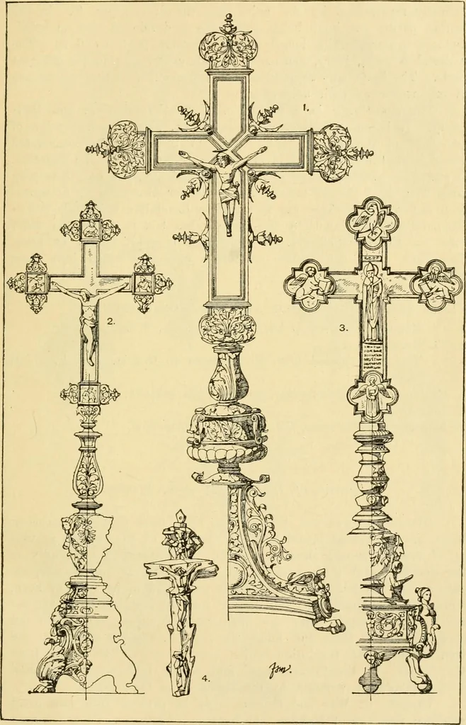 An illustration from Handbook of ornament; a grammar of art, industrial and architectural designing in all its branches, for practical as well as theoretical use, 1900, leaf 399