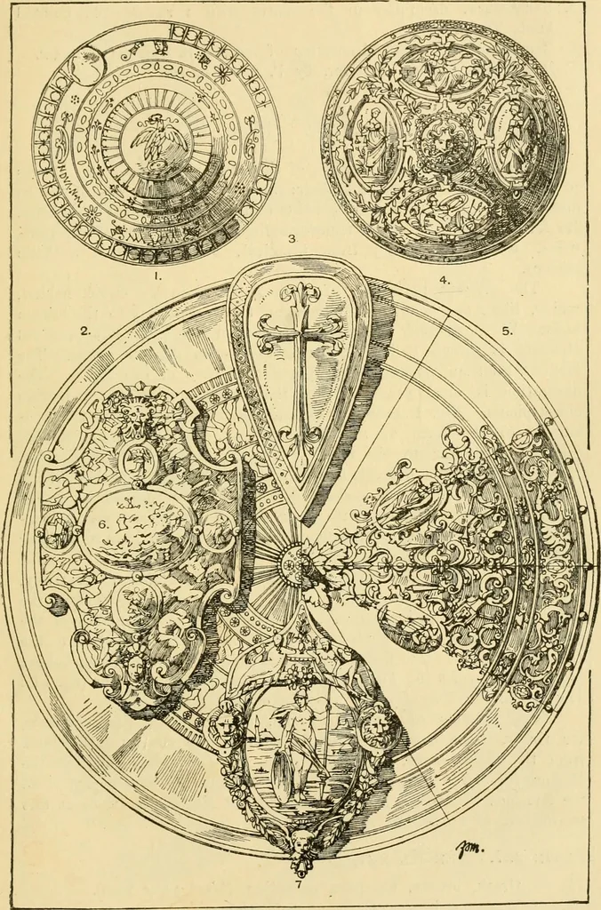 An illustration from Handbook of ornament; a grammar of art, industrial and architectural designing in all its branches, for practical as well as theoretical use, 1900, leaf 403