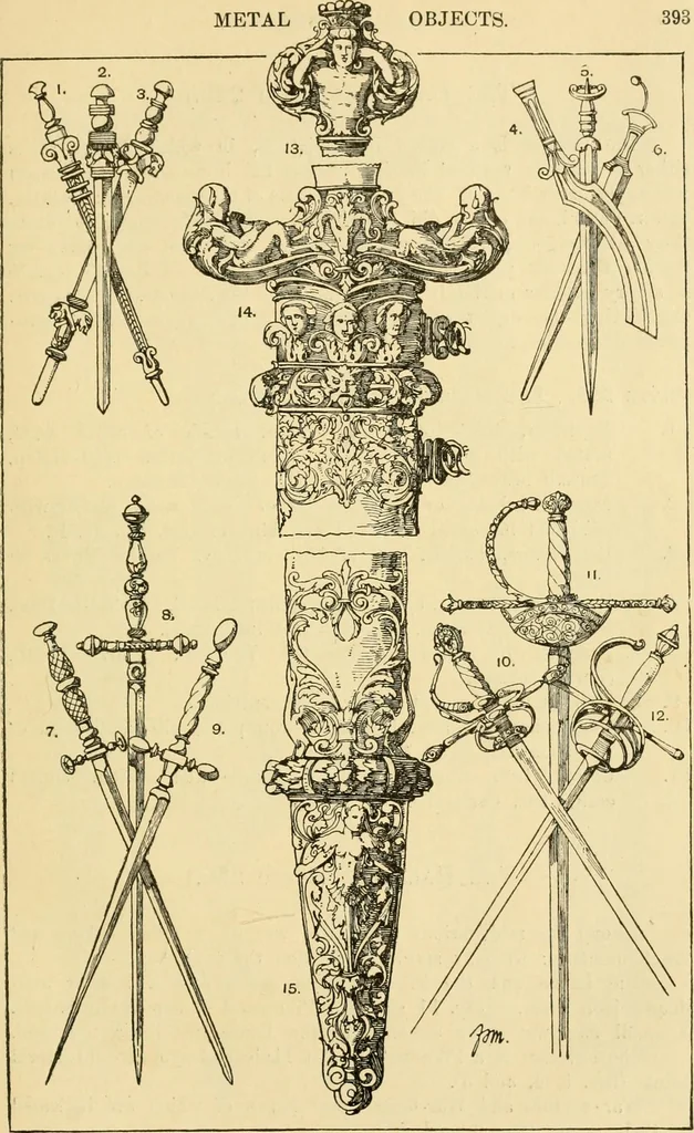 An illustration from Handbook of ornament; a grammar of art, industrial and architectural designing in all its branches, for practical as well as theoretical use, 1900, leaf 407
