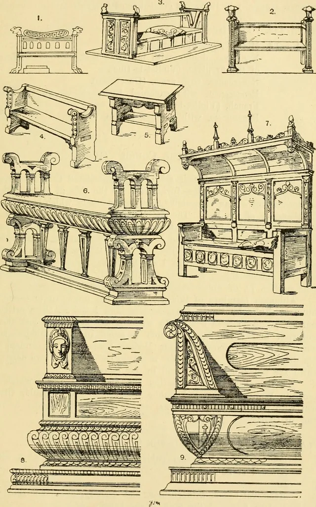 An illustration from Handbook of ornament; a grammar of art, industrial and architectural designing in all its branches, for practical as well as theoretical use, 1900, leaf 451
