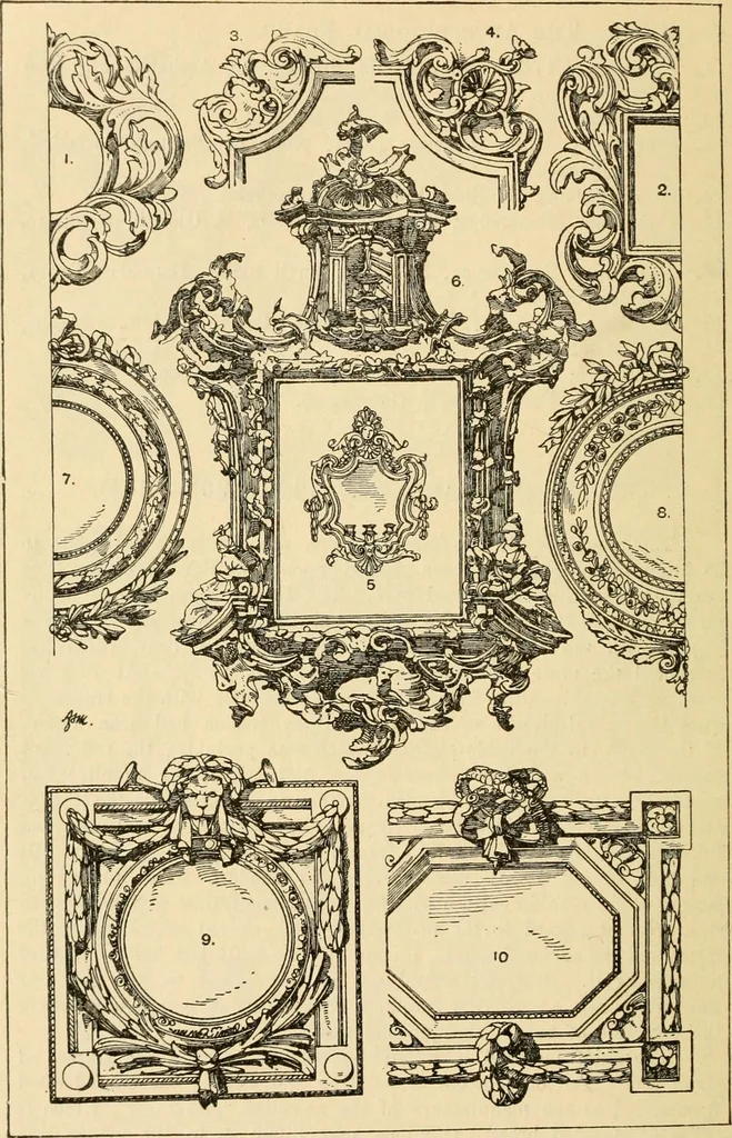 An illustration from Handbook of ornament; a grammar of art, industrial and architectural designing in all its branches, for practical as well as theoretical use, 1900, leaf 480