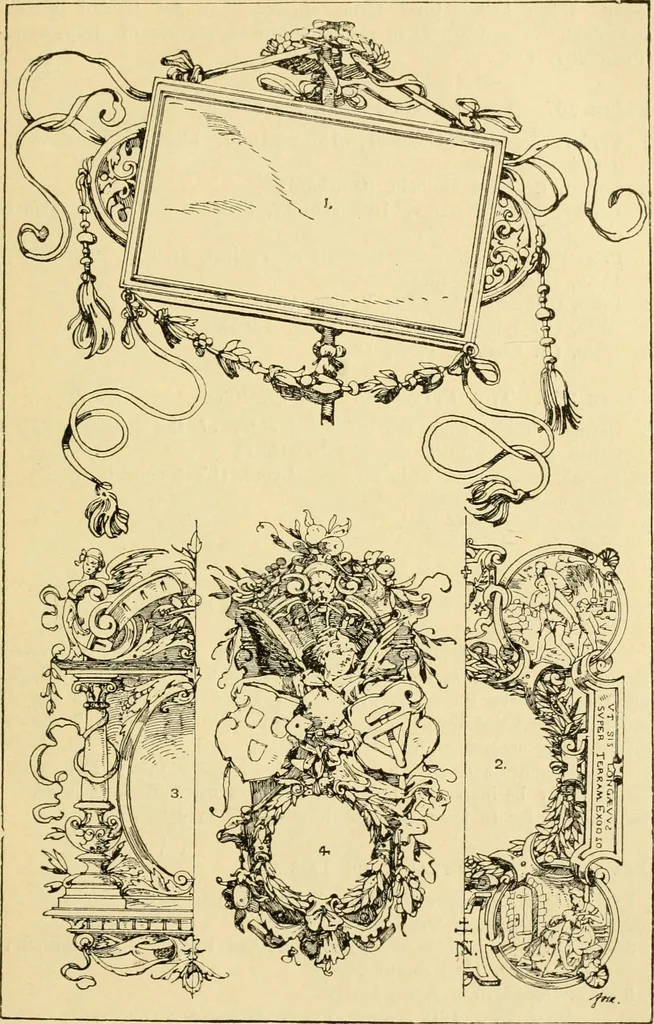 An illustration from Handbook of ornament; a grammar of art, industrial and architectural designing in all its branches, for practical as well as theoretical use, 1900, leaf 487