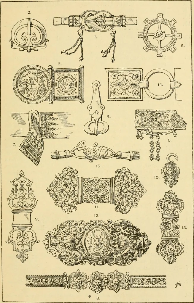 An illustration from Handbook of ornament; a grammar of art, industrial and architectural designing in all its branches, for practical as well as theoretical use, 1900, leaf 507