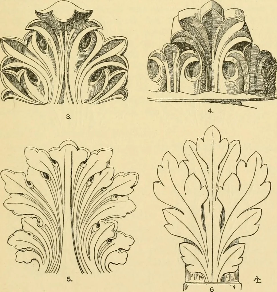 An illustration from Handbook of ornament; a grammar of art, industrial and architectural designing in all its branches, for practical as well as theoretical use, 1900, leaf 51