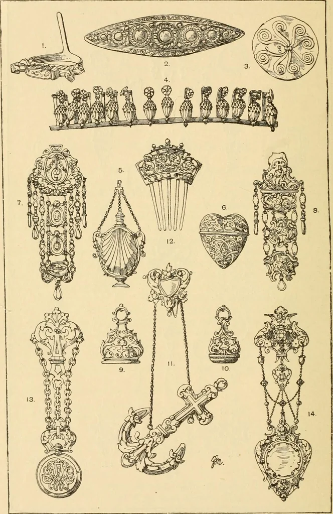 An illustration from Handbook of ornament; a grammar of art, industrial and architectural designing in all its branches, for practical as well as theoretical use, 1900, leaf 512