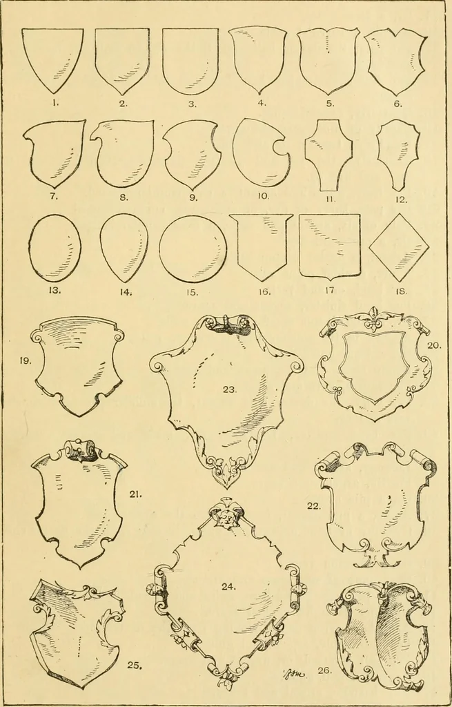 An illustration from Handbook of ornament; a grammar of art, industrial and architectural designing in all its branches, for practical as well as theoretical use, 1900, leaf 521